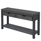 Console avec 2 tiroirs et 1 étagère