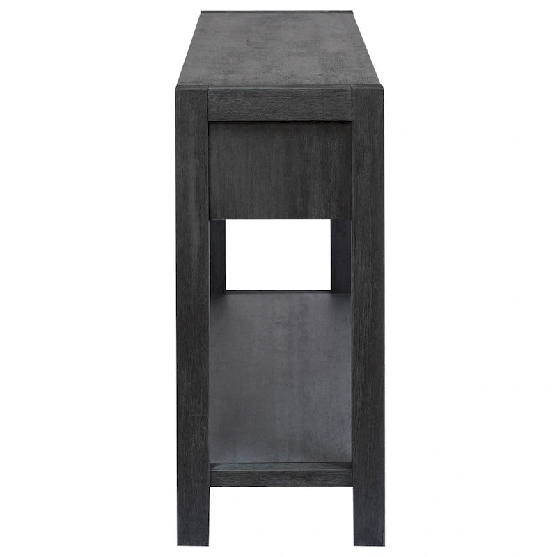 Console avec 2 tiroirs et 1 étagère