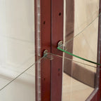 Curio Cabinet Lighted Curio Diapaly Cabinet with Adjustable Shelves, Tempered Glass Doors(E26 light bulb not included)
