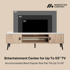 Manhattan Comfort Haley 70.9 Mid-Century Modern TV Stand