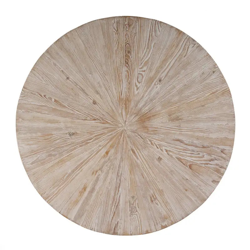 Table basse ronde en bois et fer Akemi de 97,8 cm de large