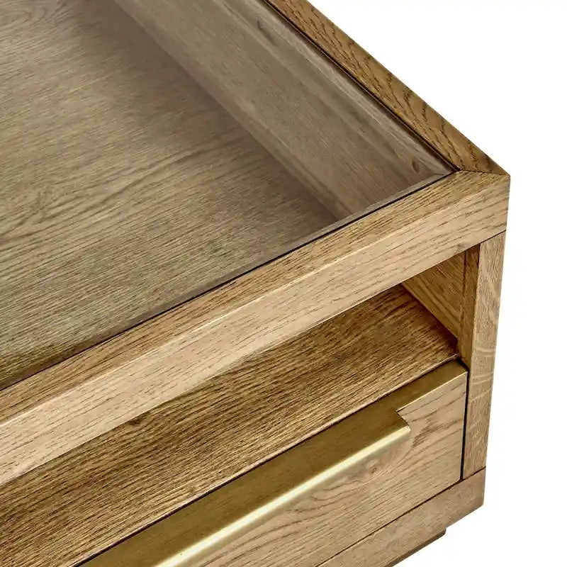 Classic Home Fallbook Four-Drawer Coffee Table in Brown