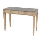 Table console Kai à 2 tiroirs en ronce de bois 46