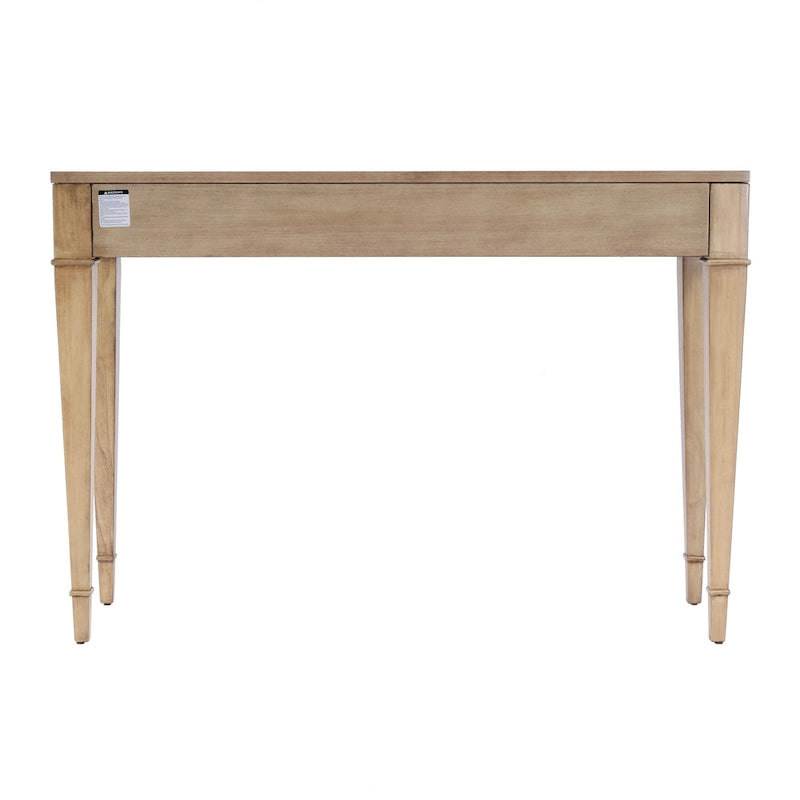 Table console Kai à 2 tiroirs en ronce de bois 46
