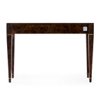 Table console Kai à 2 tiroirs en ronce de bois 46