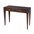 Table console Kai à 2 tiroirs en ronce de bois 46