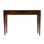 Table console Kai à 2 tiroirs en ronce de bois 46