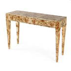 Table console Kai à 2 tiroirs en ronce de bois 46
