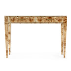 Table console Kai à 2 tiroirs en ronce de bois 46