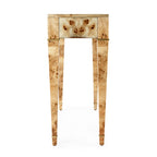Table console Kai à 2 tiroirs en ronce de bois 46
