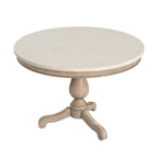 Danielle 44 Round Pedestal Marble Dining Table