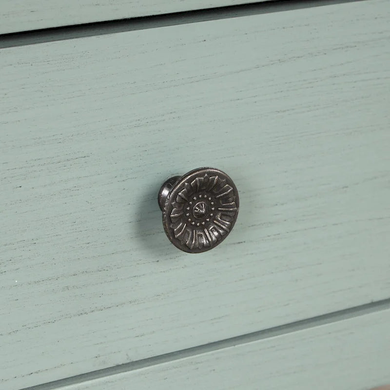 Console de 48 po en pin massif avec tiroirs et étagère