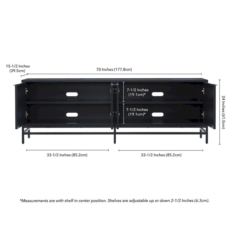 Campello Rectangular TV Stand for TV's up to 78 - 70 Wide