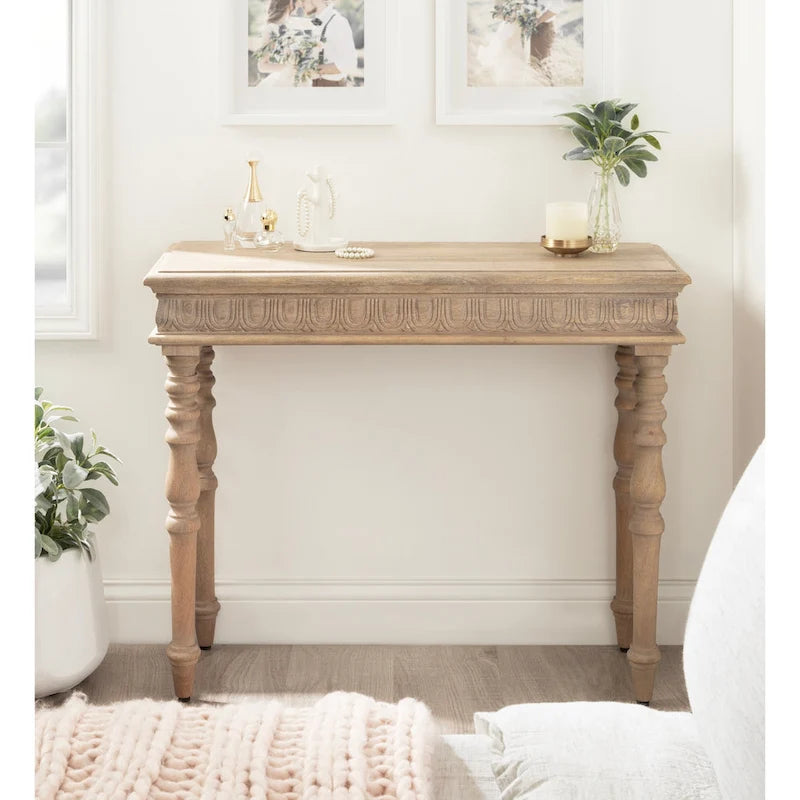 Console en bois sculpté Patresa de Kate and Laurel - 36x14x30