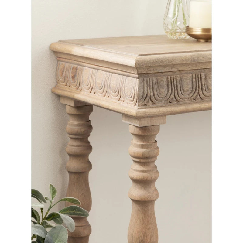 Console en bois sculpté Patresa de Kate and Laurel - 36x14x30
