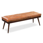 Banc Luca Poly & Bark - Cuir véritable pleine fleur italien