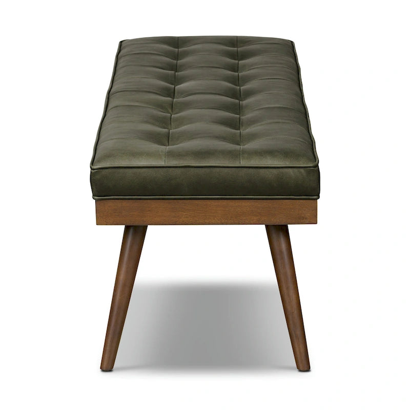 Banc Luca Poly & Bark - Cuir véritable pleine fleur italien