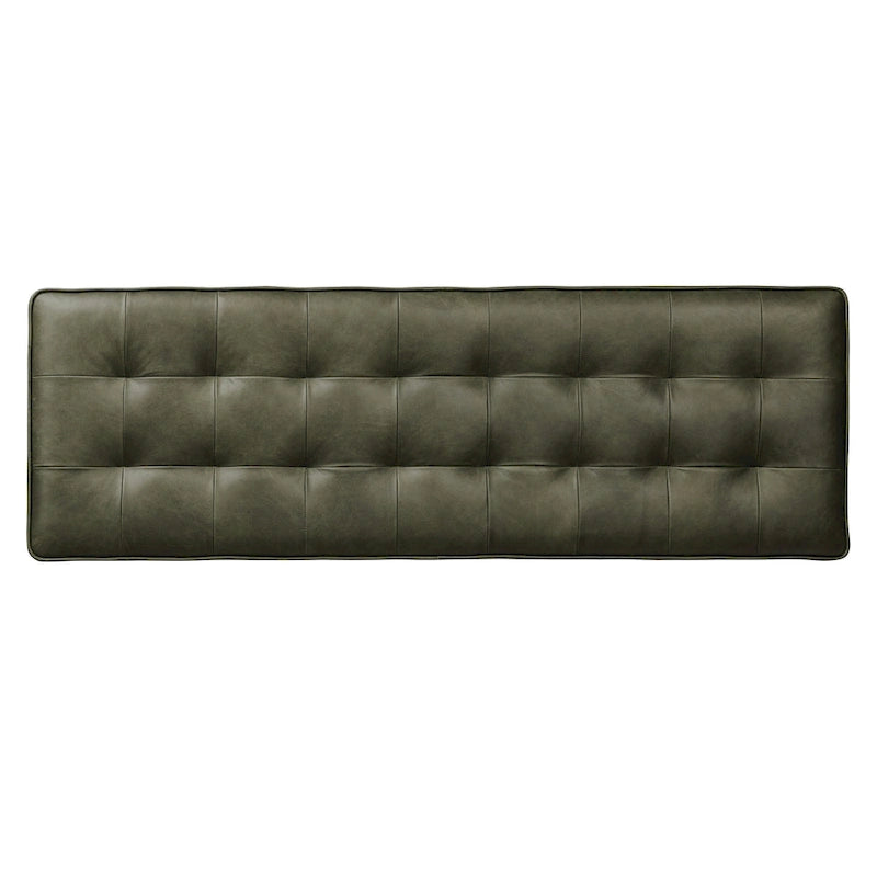Banc Luca Poly & Bark - Cuir véritable pleine fleur italien
