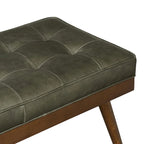 Banc Luca Poly & Bark - Cuir véritable pleine fleur italien