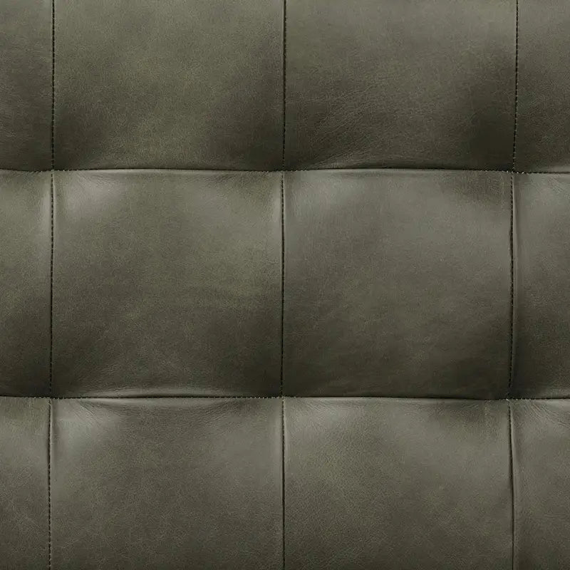 Banc Luca Poly & Bark - Cuir véritable pleine fleur italien