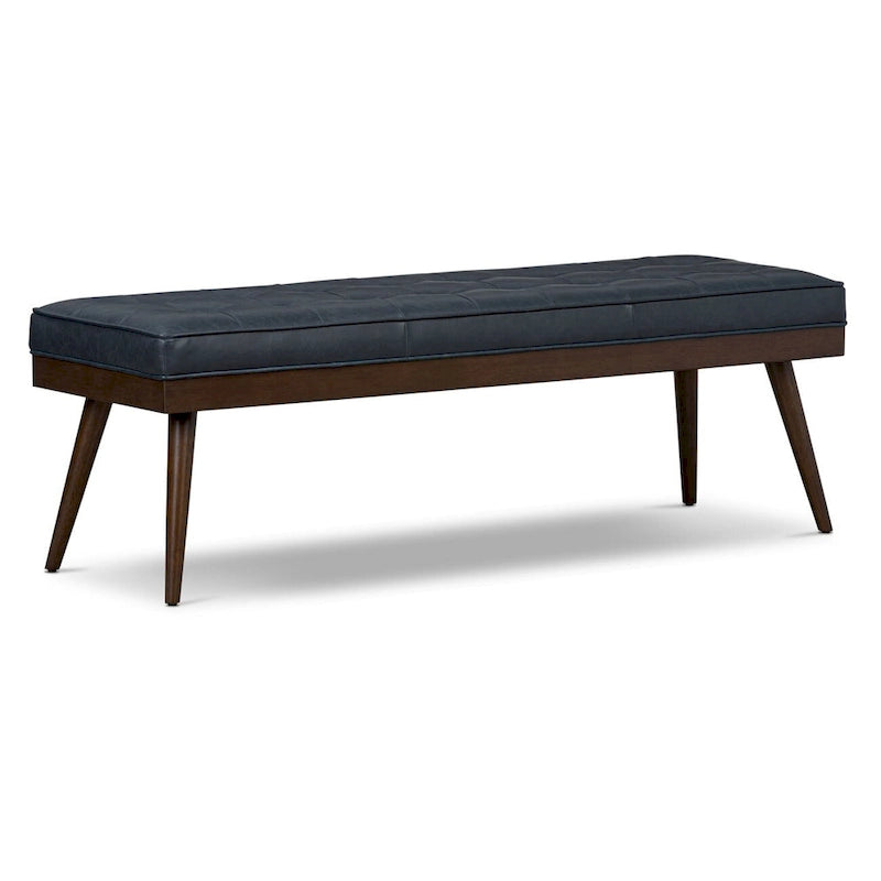 Banc Luca Poly & Bark - Cuir véritable pleine fleur italien