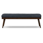 Banc Luca Poly & Bark - Cuir véritable pleine fleur italien