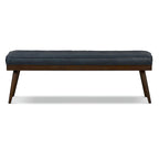 Banc Luca Poly & Bark - Cuir véritable pleine fleur italien