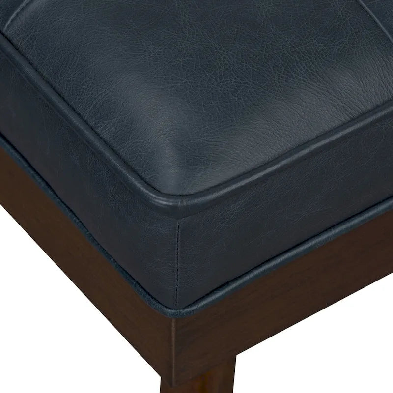 Banc Luca Poly & Bark - Cuir véritable pleine fleur italien