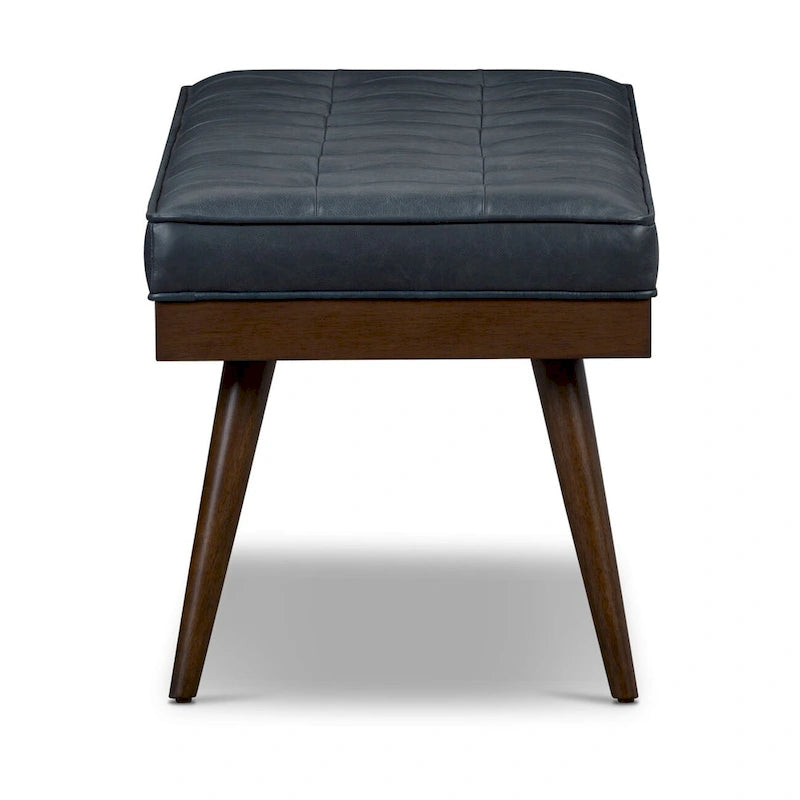 Banc Luca Poly & Bark - Cuir véritable pleine fleur italien