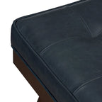 Banc Luca Poly & Bark - Cuir véritable pleine fleur italien