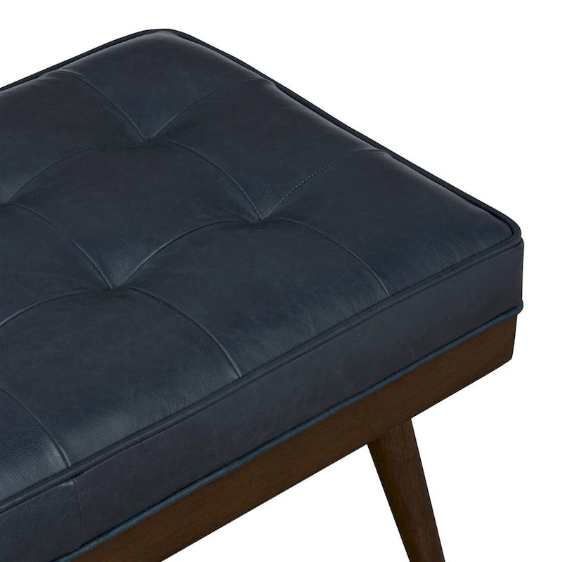 Banc Luca Poly & Bark - Cuir véritable pleine fleur italien