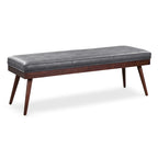 Banc Luca Poly & Bark - Cuir véritable pleine fleur italien