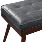 Banc Luca Poly & Bark - Cuir véritable pleine fleur italien