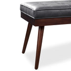 Banc Luca Poly & Bark - Cuir véritable pleine fleur italien