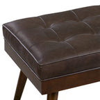 Banc Luca Poly & Bark - Cuir véritable pleine fleur italien