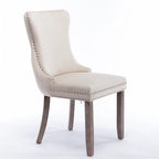 Mid-Century Modern Upholstered Dining Chair (Set of 2)
