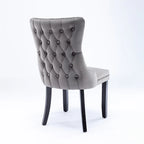 Mid-Century Modern Upholstered Dining Chair (Set of 2)