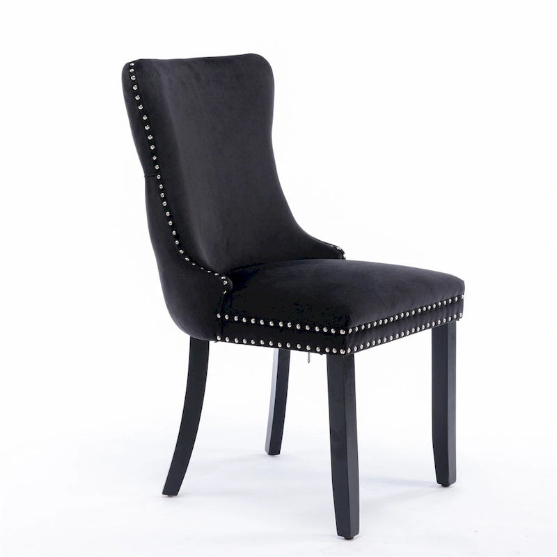 Mid-Century Modern Upholstered Dining Chair (Set of 2)