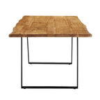 Viggo 60 Live Edge Acacia Wood Dining Table - Black Natural