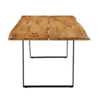 Viggo 60 Live Edge Acacia Wood Dining Table - Black Natural