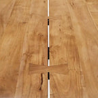 Viggo 60 Live Edge Acacia Wood Dining Table - Black Natural