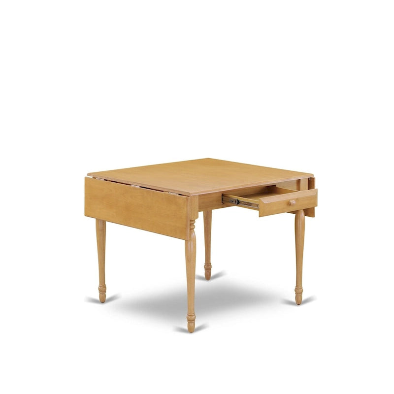 East West Furniture Ensemble de table comprenant une table de salle à manger rectangulaire avec rallonge escamotable et des chaises de salle à manger (Options de pièces)