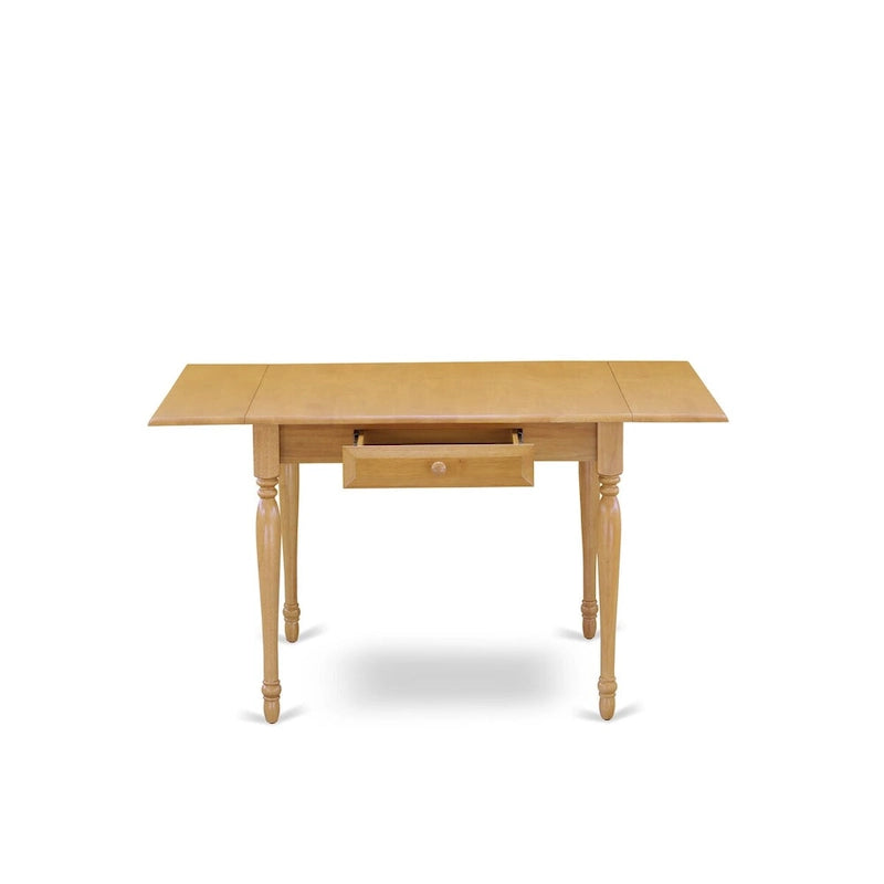 East West Furniture Ensemble de table comprenant une table de salle à manger rectangulaire avec rallonge escamotable et des chaises de salle à manger (Options de pièces)