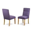 East West Furniture Ensemble de table comprenant une table de salle à manger rectangulaire avec rallonge escamotable et des chaises de salle à manger (Options de pièces)