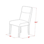East West Furniture Ensemble de table comprenant une table de salle à manger rectangulaire avec rallonge escamotable et des chaises de salle à manger (Options de pièces)