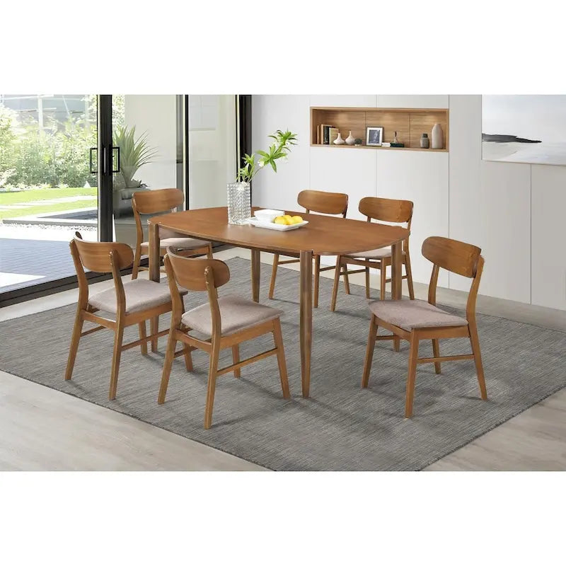 Whisten Walnut Solid Wood Dining Table