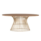 INK+IVY Mercer Bronze Oval Dining Table