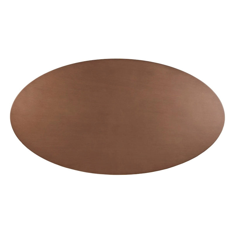 INK+IVY Mercer Bronze Oval Dining Table
