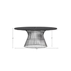 INK+IVY Mercer Bronze Oval Dining Table