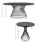 INK+IVY Mercer Bronze Oval Dining Table